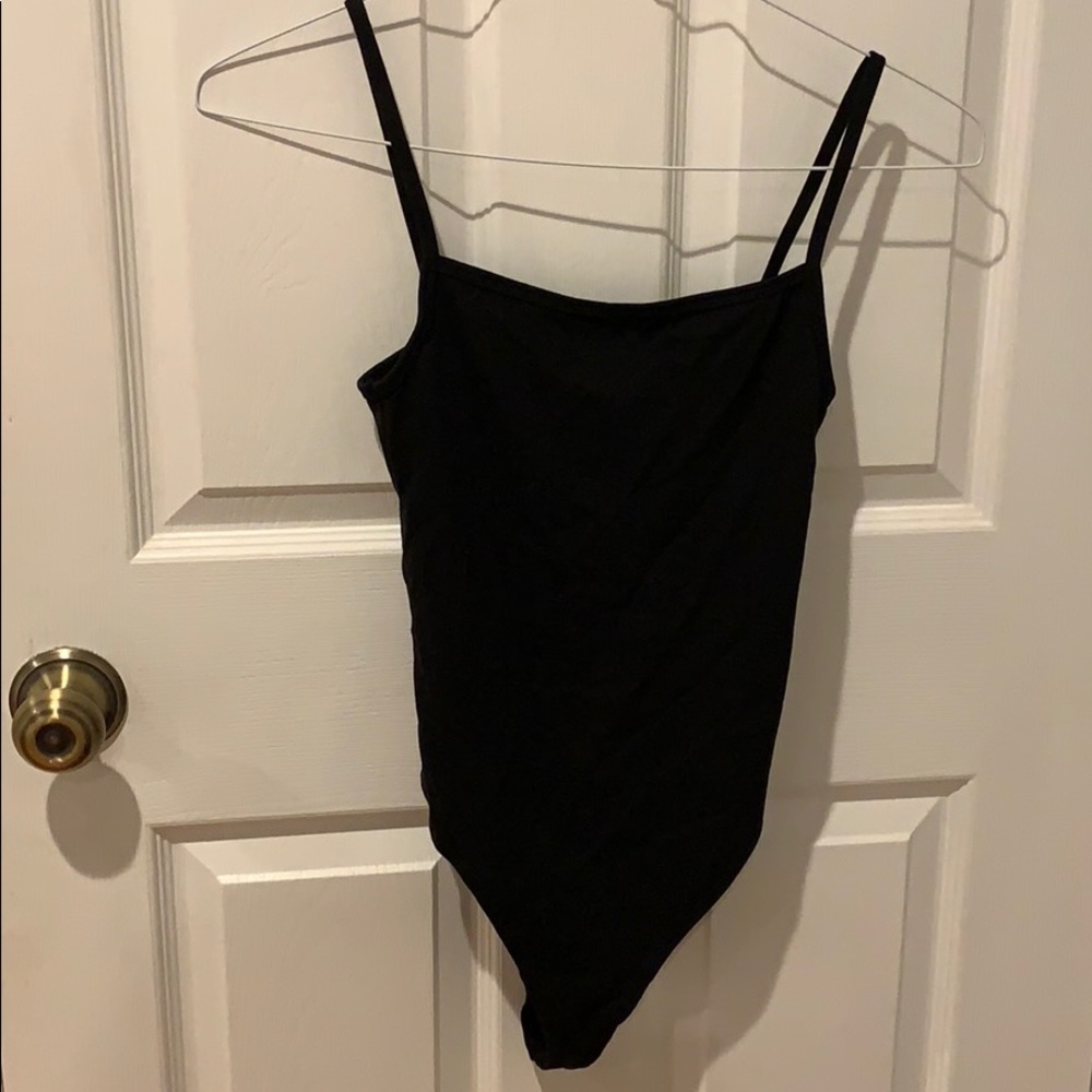 Forever 21 black scoop back bodysuit